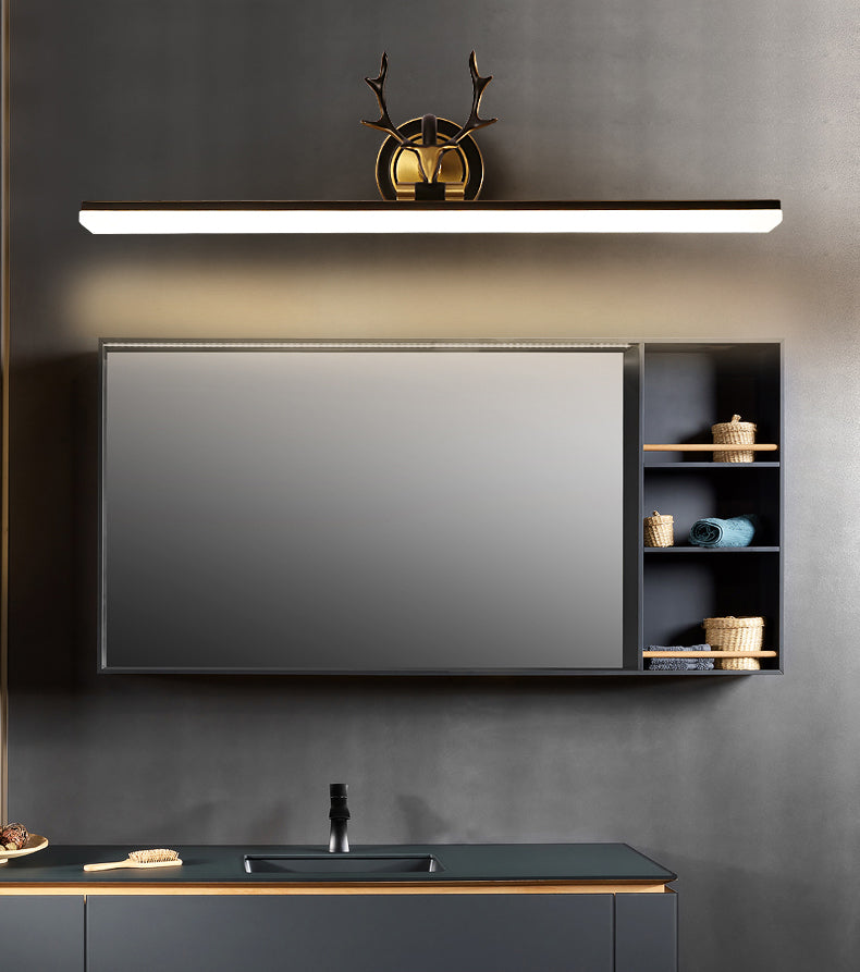 Midden-eeuwse luxe stijl gestroomlijnde wand gemonteerd ijdelheid lichten koper spoeling mount wand sconce voor badkamer