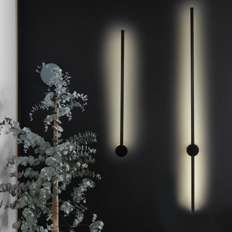 Nordic Minimalism LED Line Wall Lamp Rotatable Design Long Strip Sconce Light for Living Room Corridor