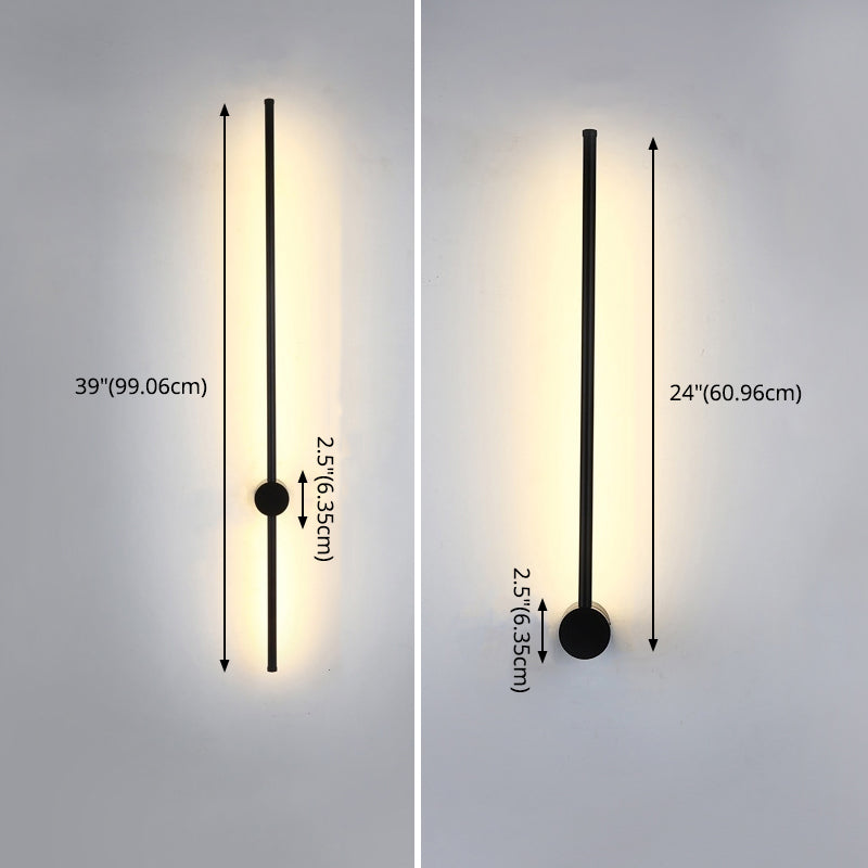 Nordic Minimalism LED Line Wall Lamp Rotatable Design Long Strip Sconce Light for Living Room Corridor