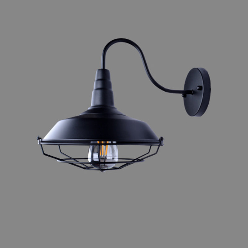 1 Light Metal Wall Mounted Light Fixture Industrial Lantern Wall Sconce Light Fixtures for Hall And Foyer