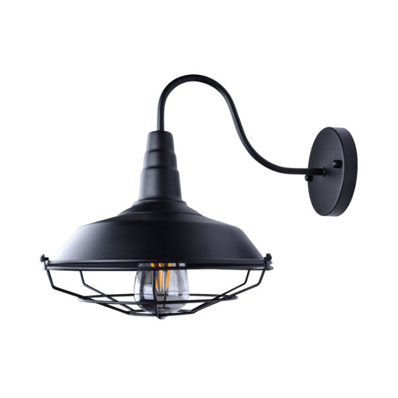 1 Light Metal Wall Mounted Light Fixture Industrial Lantern Wall Sconce Light Fixtures for Hall And Foyer