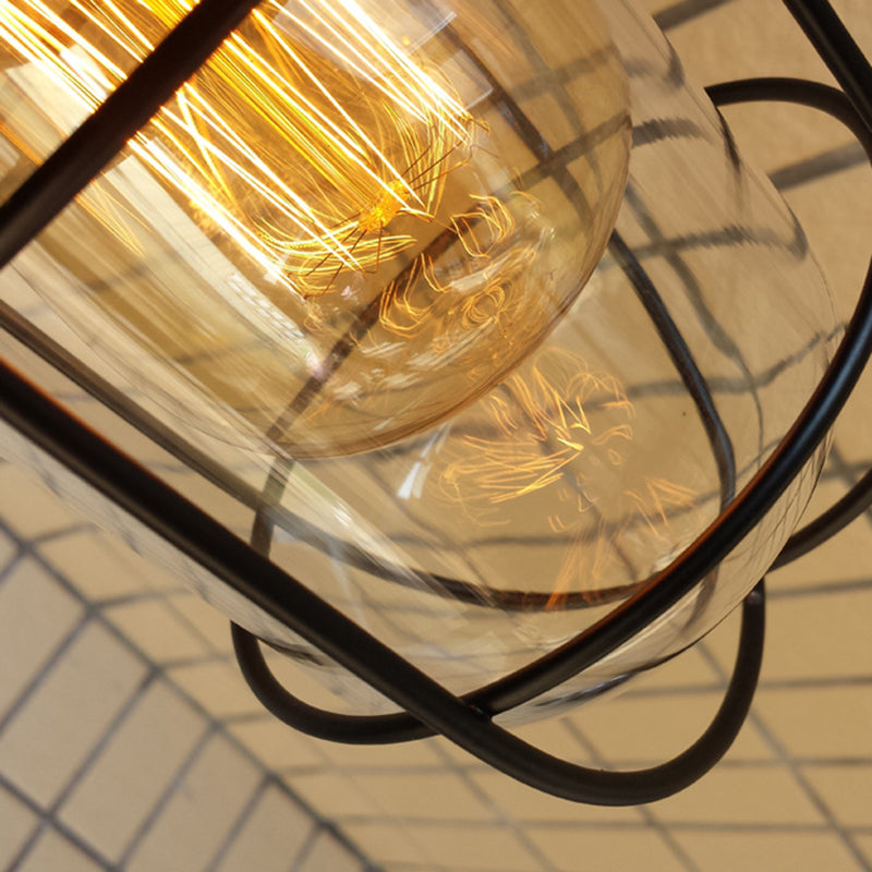 3 luci trasparente lampada montata a parete in vetro a parete industriale monte a parete per sala e foyer