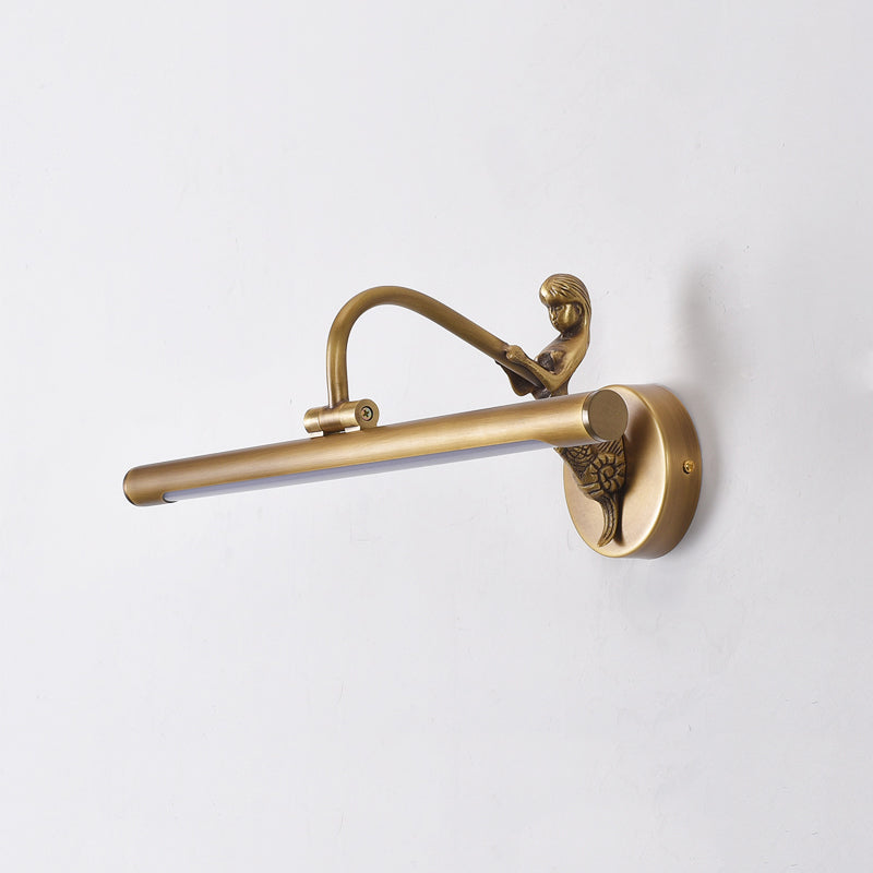 Moderne minimalistische stijl buizen ijdelheid muur verlichtingsarmaturen koper 1 licht wand gemonteerde ijdelheid lichten voor badkamer