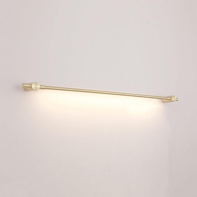 Moderne lichte luxe stijl lineaire wandgemonteerde ijdelheid lichten aluminium wand sconce verlichting in gouden afwerking