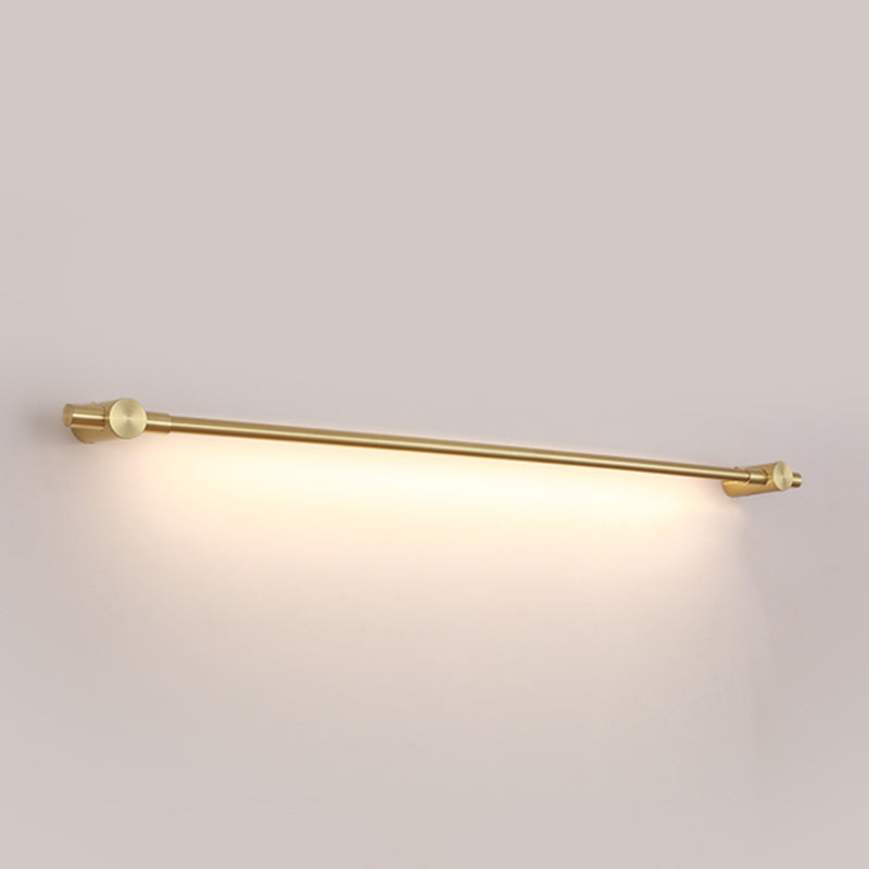 Moderne lichte luxe stijl lineaire wandgemonteerde ijdelheid lichten aluminium wand sconce verlichting in gouden afwerking