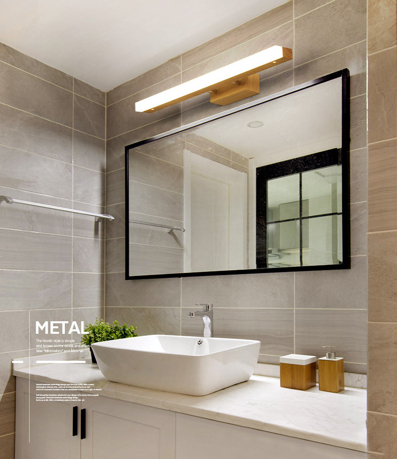 Applexion murale moderne LED LED BOIS LUMIÈRE MIRMOIR LEILLE