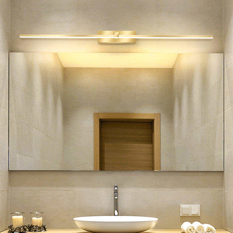 Modern Light Luce Luxury Style Linear Light Montate Vanity Lights Wall Sconce Lighting in Gold Finish