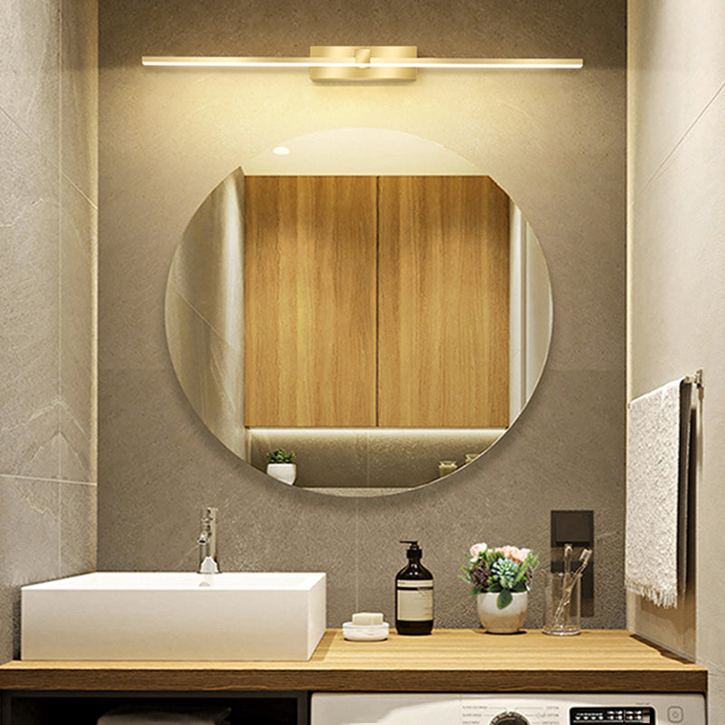 Modern Light Luce Luxury Style Linear Light Montate Vanity Lights Wall Sconce Lighting in Gold Finish