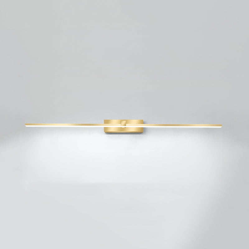 Modern Light Luce Luxury Style Linear Light Montate Vanity Lights Wall Sconce Lighting in Gold Finish