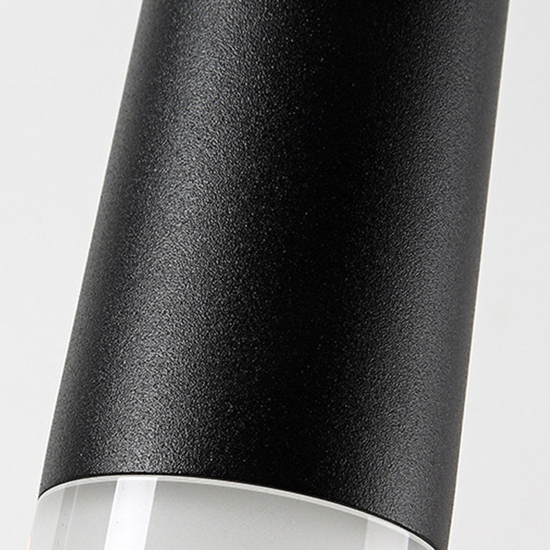 Spiral Hanging Light Fixtures Modern Simple Acrylic Ceiling Pendant for Stairwell