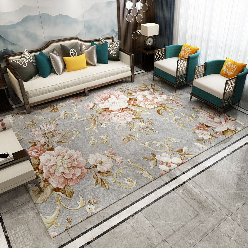 Tapis imprimé à l'encre orientale, couleurs mélangées, en Polyester, avec envers antidérapant, pour la décoration de la maison