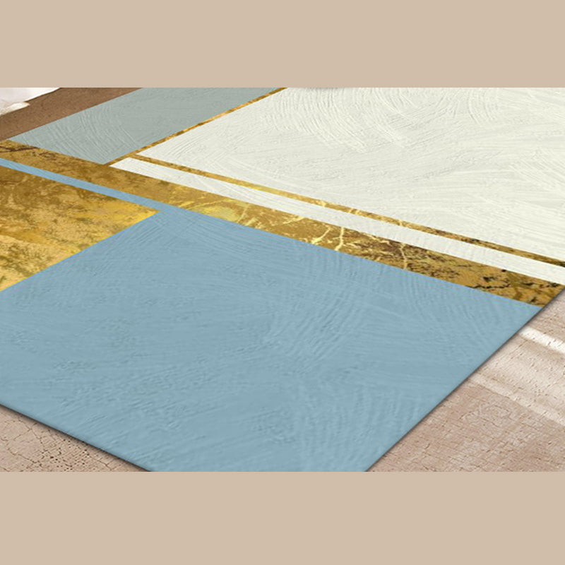 Luxuriöser Teppich mit abstrakter Kunst, Individualität, moderner Polyester-Teppich, farbenfroher, pflegeleichter, schmutzabweisender Teppich für die Inneneinrichtung