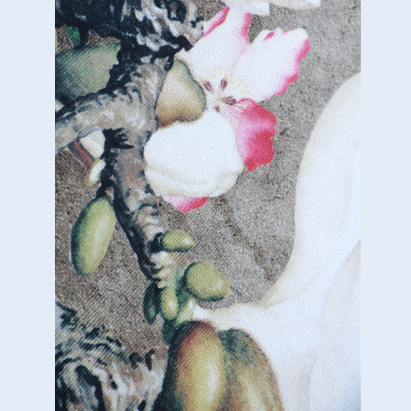 Veelkleurige modern vloerkleed trendy bloemen gedrukt tapijt Niet-slip achterste tapijt voor woningdecoratie