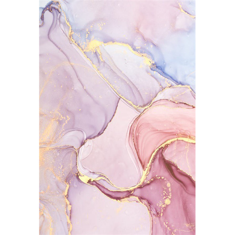 Brightly Colored Trendy Indoor Rug Abstract Watercolor Printed Area Carpet Polyester Non-Slip Backing Rug for Home Decor