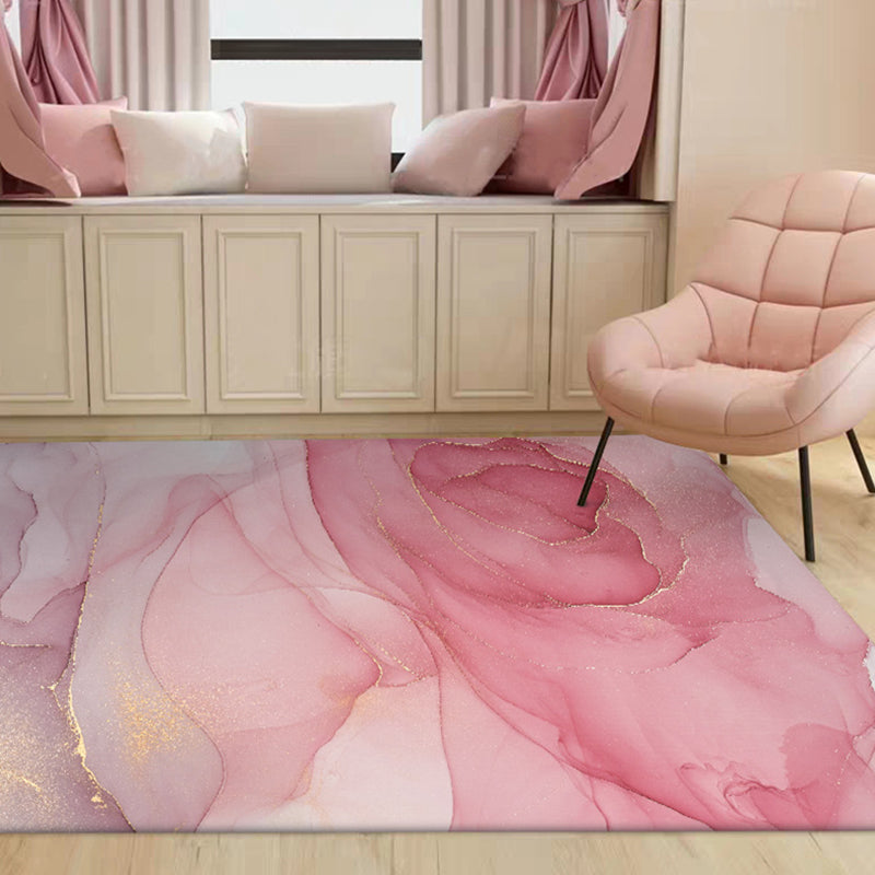 Farbenfroher, trendiger Teppich für den Innenbereich, abstraktes Aquarell, bedruckter Teppich, rutschfester Polyester-Teppich für die Inneneinrichtung