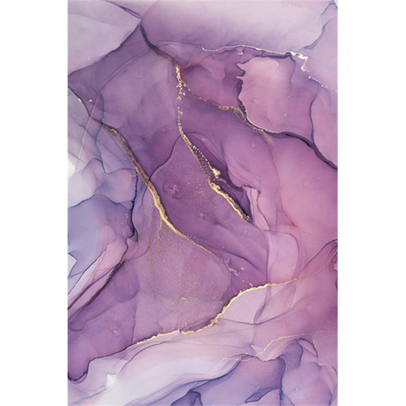 Brightly Colored Trendy Indoor Rug Abstract Watercolor Printed Area Carpet Polyester Non-Slip Backing Rug for Home Decor