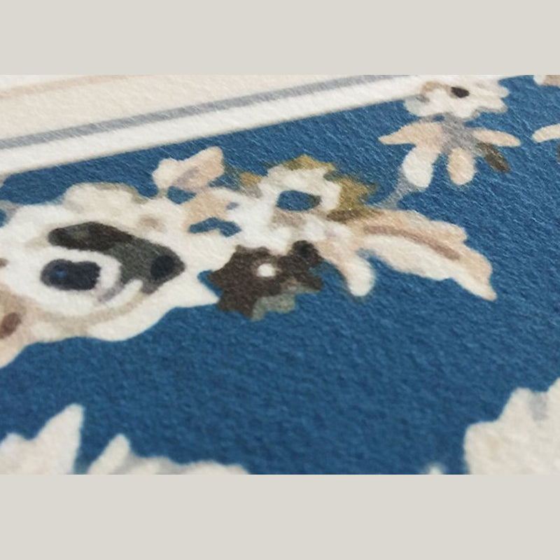 Farblich gemischter Vintage-Innenteppich, Polyester-Tinteneffekt-Teppich, pflegeleichter Teppich für die Heimdekoration