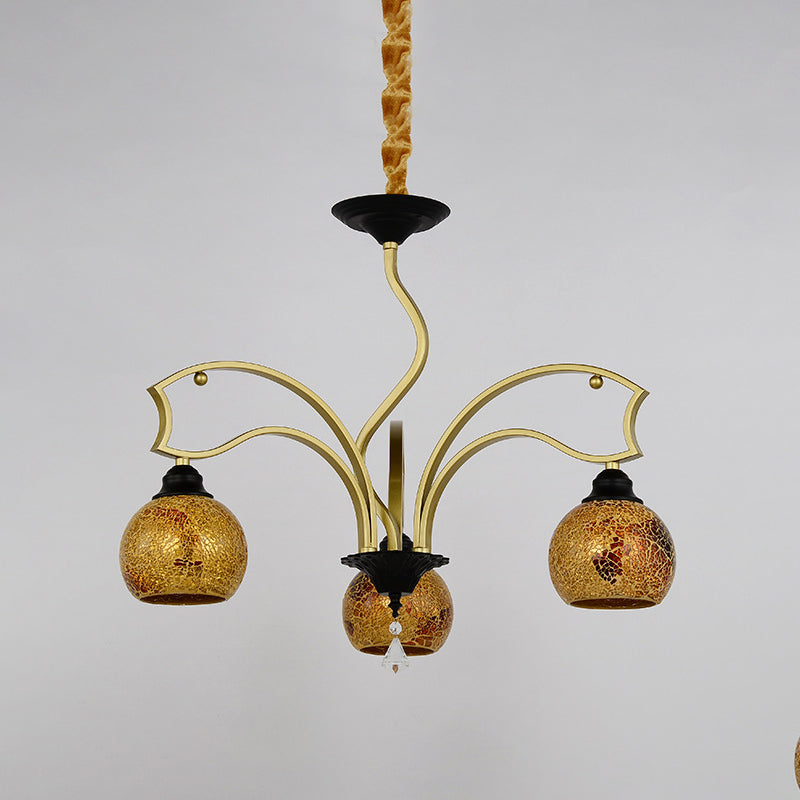 Tiffany Globe Chandelier 3/6/8 LUMILES ÉCLAINEMENT PRENDANT ART TOWING