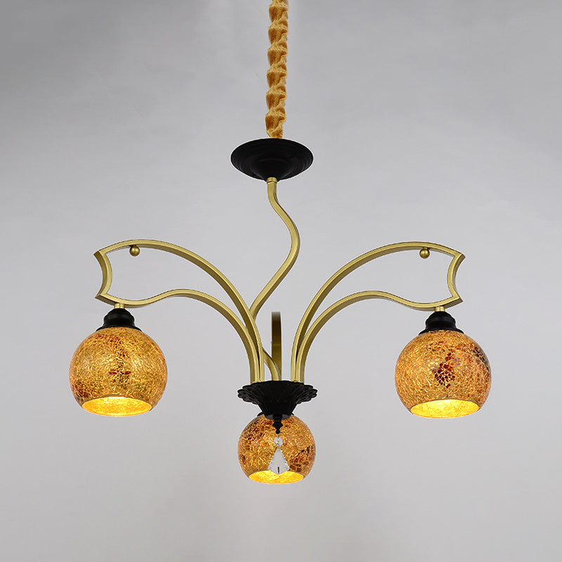 Tiffany Globe Chandelier 3/6/8 LUMILES ÉCLAINEMENT PRENDANT ART TOWING
