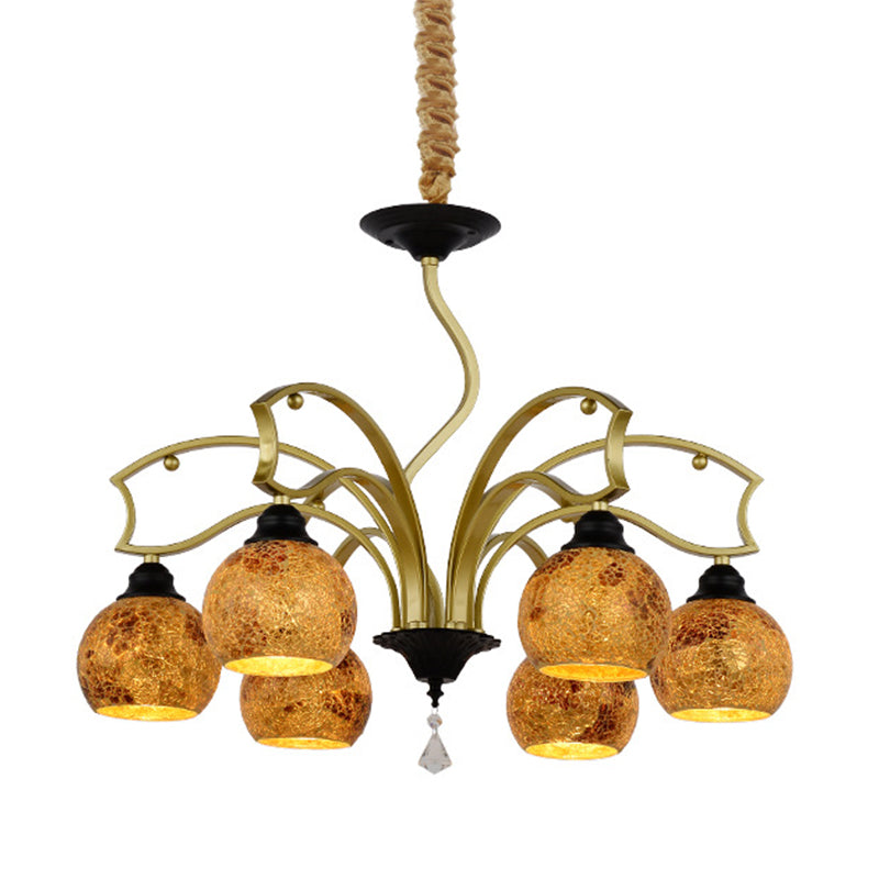 Tiffany Globe Chandelier 3/6/8 LUMILES ÉCLAINEMENT PRENDANT ART TOWING
