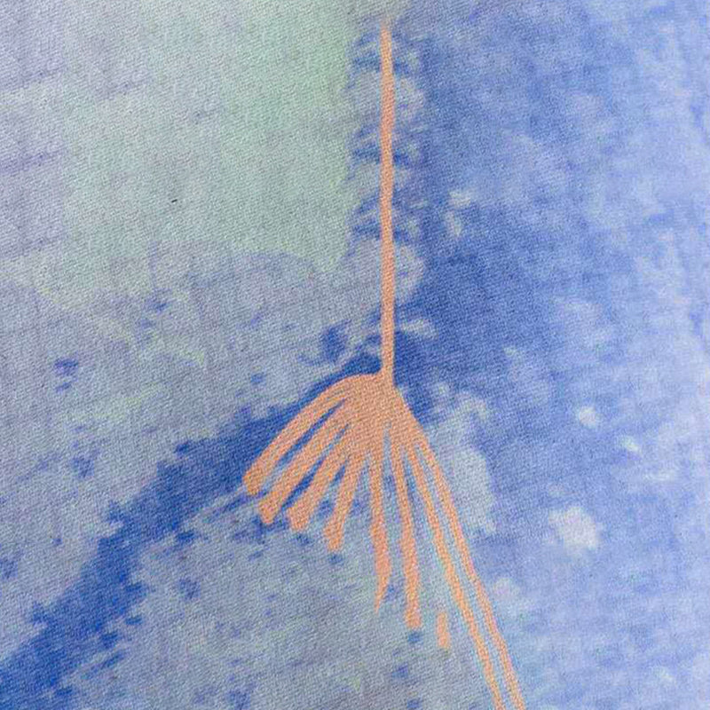 Trendy Watercolor Printed Area Rug Modern Artistic Polyester Carpet Easy Care Non-Slip Backing Rug for Living Room