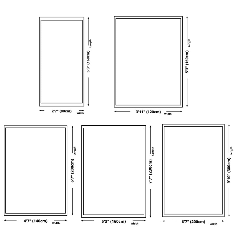 Creative Contemporary Rectangle Indoor Rug Trendy Geometrical Design Carpet Polyester Stain Resistant Rug for Home Decor