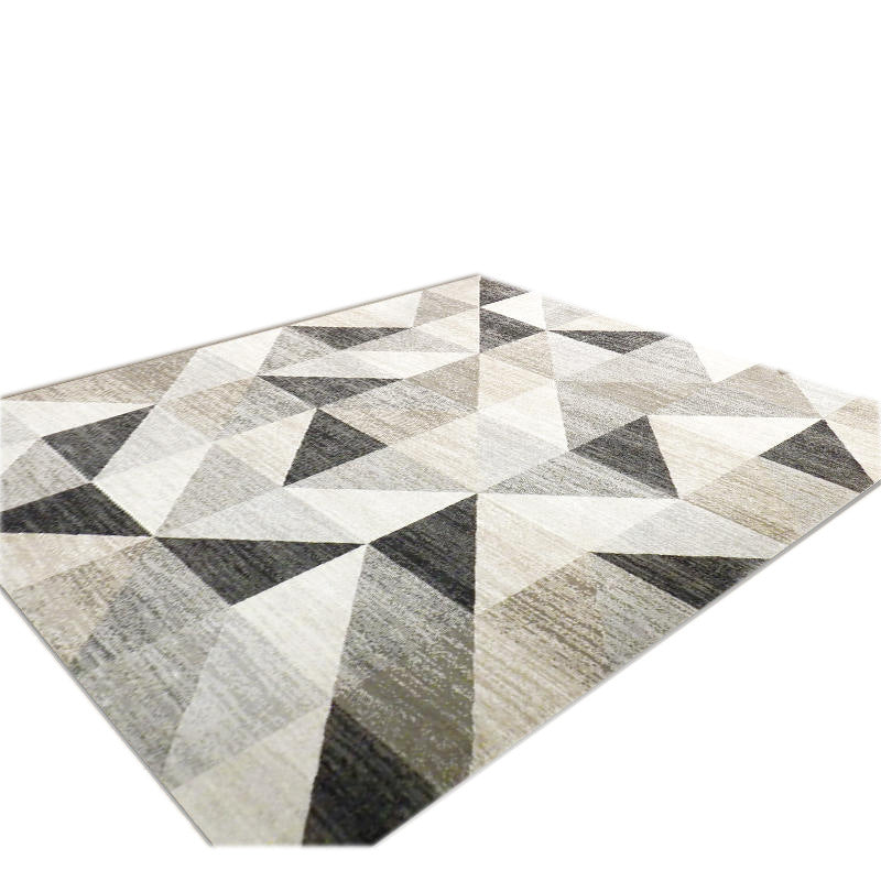 Distinctive Graphic Pattern Area Rug Contemporary Aesthetic Indoor Rug Polyester Anti-Slip Backing Carpet for Home Decoration