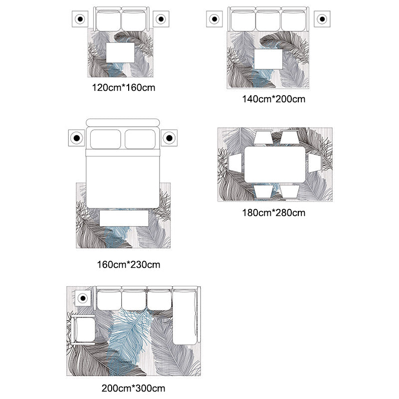 Distinctive Graphic Pattern Area Rug Contemporary Aesthetic Indoor Rug Polyester Anti-Slip Backing Carpet for Home Decoration