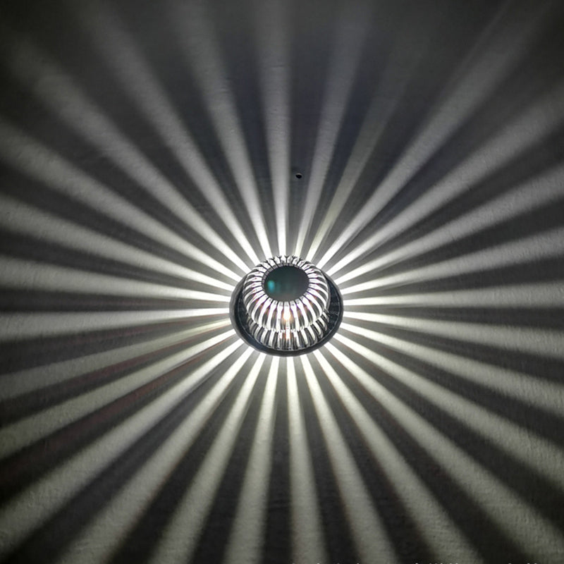 Remote Control RGB Wall Lamp Modern Style Aluminum Ambiance Decorative LED Sconce Light in Sliver