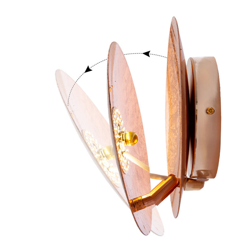 Estilo nórdico Rotable Solar Eclipse Splipse Splipe Metal Metal Redone Red Red Cull Moon Lámpara de montaje para dormitorio para dormitorio