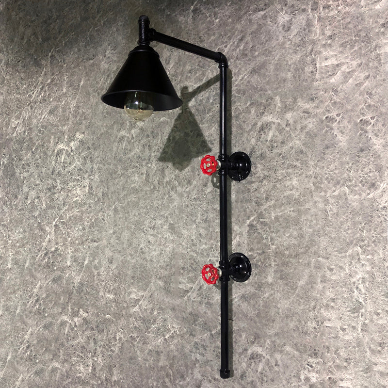 Water Valve Metal Sconce Light Fixture Industrial-Style Restaurant Wall Mount Light Fixture