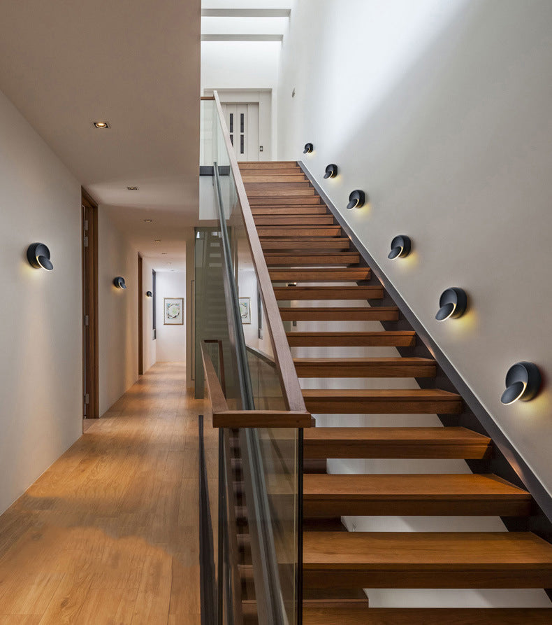 2-Tiers Rotatable LED Wall Lamp Simplicity Style Modern Sconce Light for Bedroom