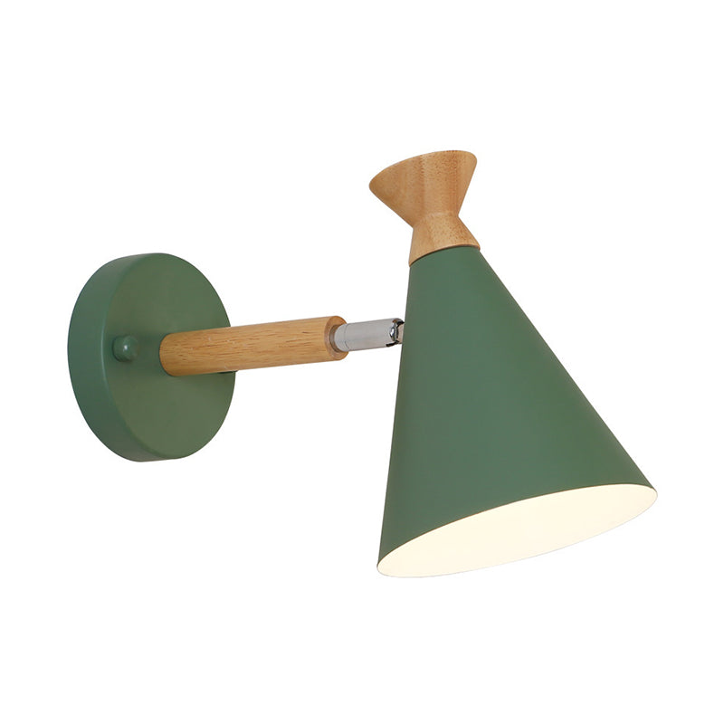 Cone Shaped Wall Mounted Light Nordic Metal Wall Mounted Light Fixture for Bedroom