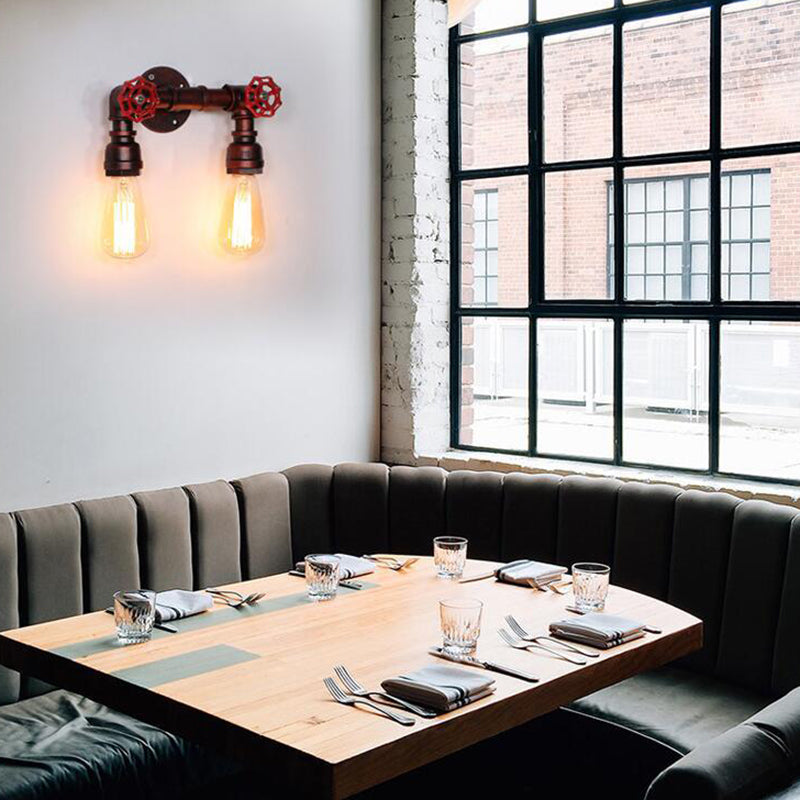 Illuminazione con pale sconce a 2 co-teaggio Luce montata a parete metallica industriale per il ristorante