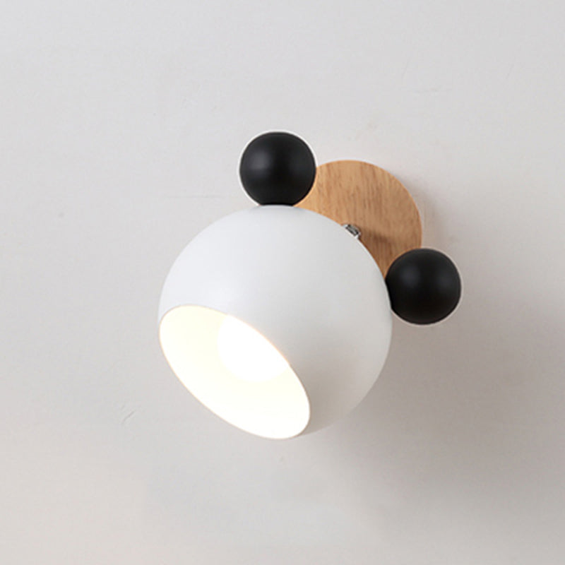 Metal Semicircle Wall Mounted Light Fixture Nordic Style Hanging Ceiling Light for Bedroom