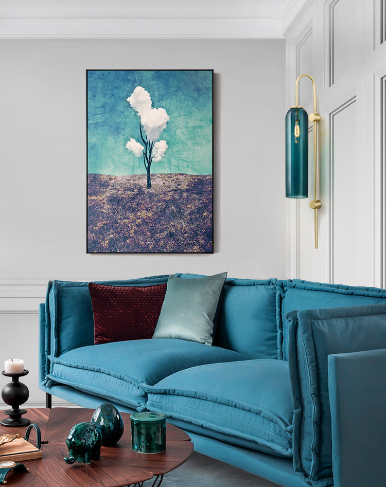 1 luminaire mural en verre clair