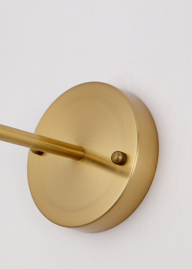 Modern Luxury Globe Wall Sconce 1-Light Wrought Iron LED Wall Light for Living Room