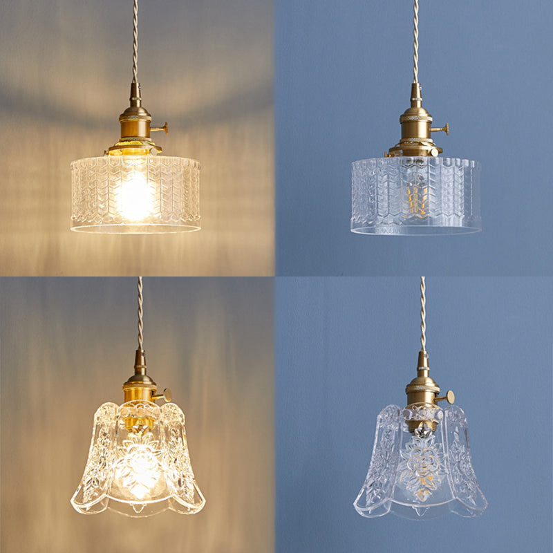 Lámparas de pared modernas de vidrio 1 lámpara de luz de pared de dormitorio ligero