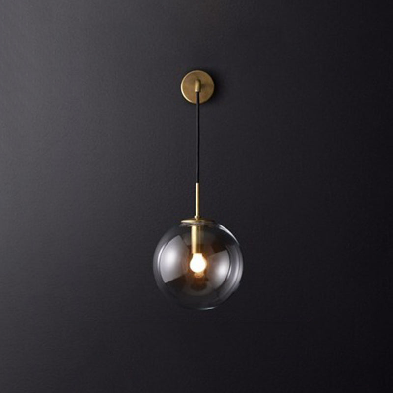 Moderne Simplicity Globe Wandmontierte Leuchtenmontage Glasmontage Leuchte für Wohnzimmer