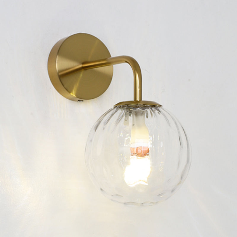 Glas Kugel Wandleuchte minimalistische Leuchtenleuchte für Schlafzimmer