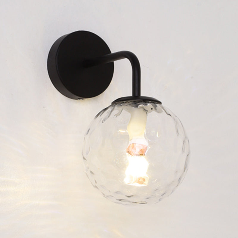 Glas Kugel Wandleuchte minimalistische Leuchtenleuchte für Schlafzimmer