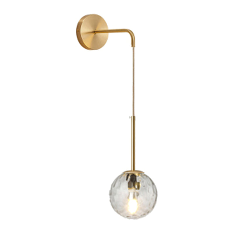 Glas Kugel Wandleuchte minimalistische Leuchtenleuchte für Schlafzimmer