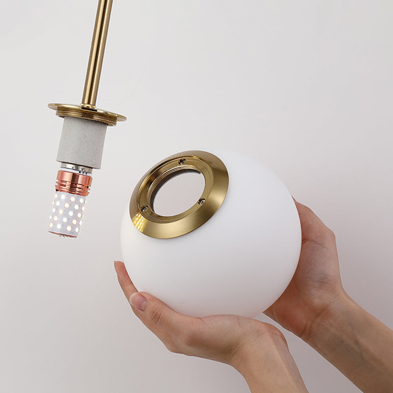 Glas Kugel Wandleuchte minimalistische Leuchtenleuchte für Schlafzimmer