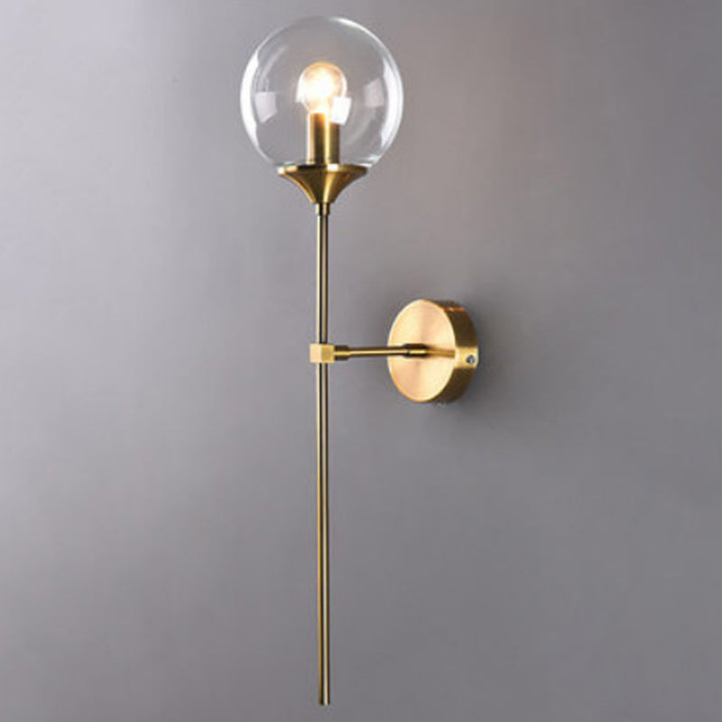 Moderne Simplicity Globe Wandmontierte Leuchtenmontage Glasmontage Leuchte für Wohnzimmer