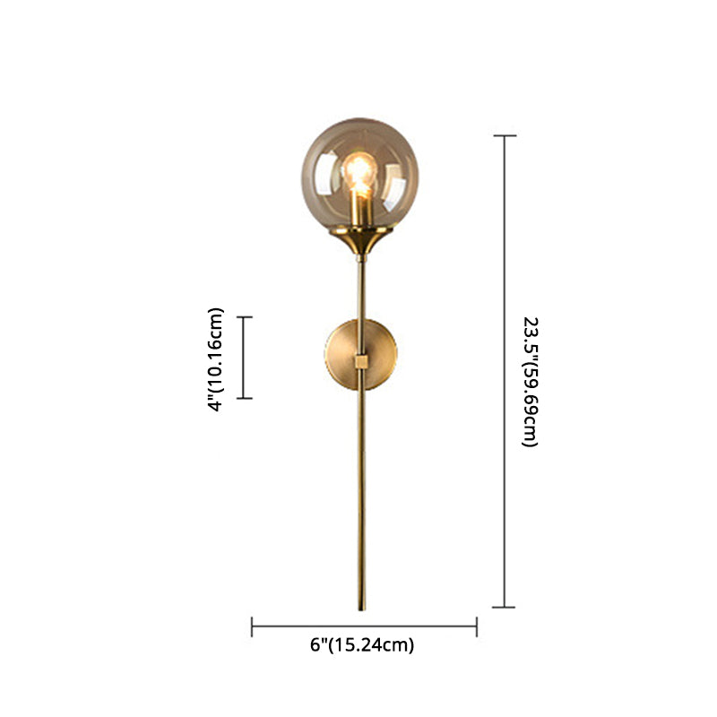 Moderne Simplicity Globe Wandmontierte Leuchtenmontage Glasmontage Leuchte für Wohnzimmer