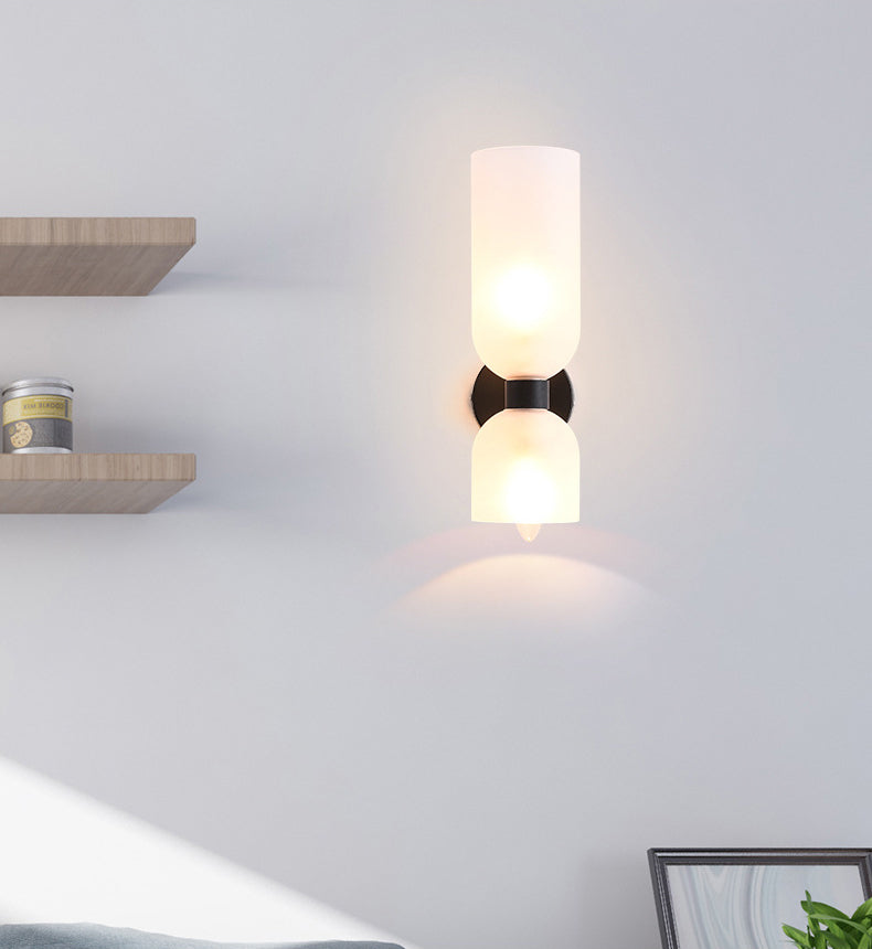 Moderne Einfachheit mit Sandglaswand montiertes Leuchtenleuchten Glasmontage Leuchte für Wohnzimmer