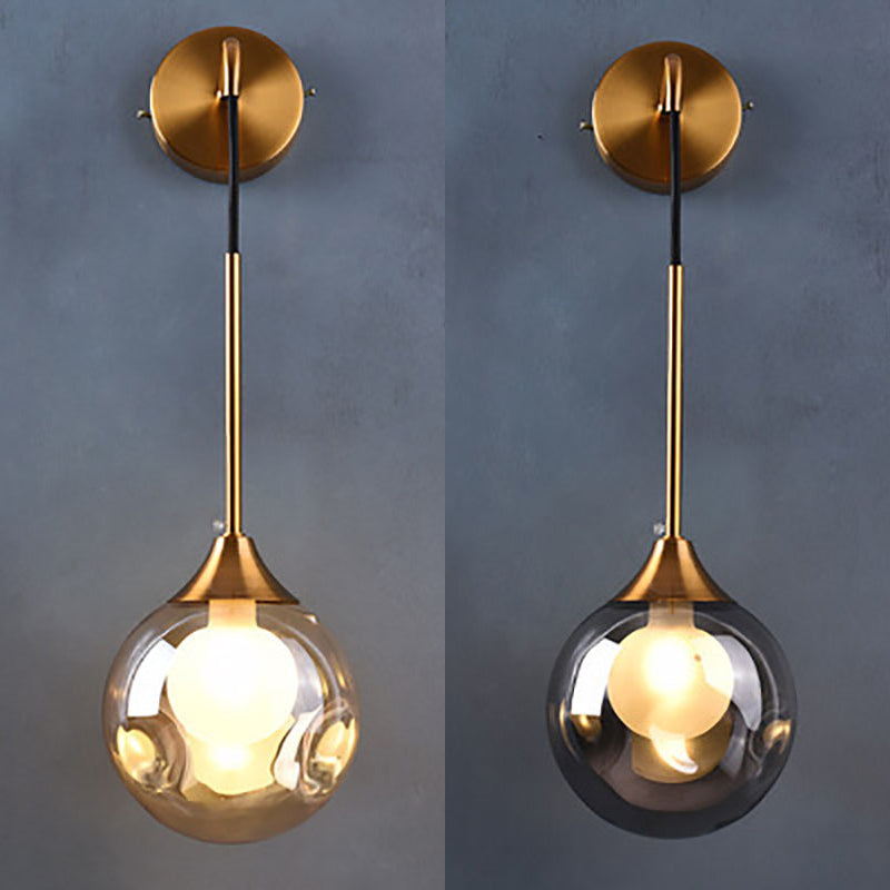 Moderne Simplicity Globe Wandmontierte Leuchtenmontage Glasmontage Leuchte für Wohnzimmer