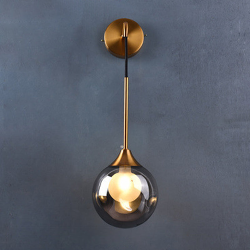 Moderne Simplicity Globe Wandmontierte Leuchtenmontage Glasmontage Leuchte für Wohnzimmer