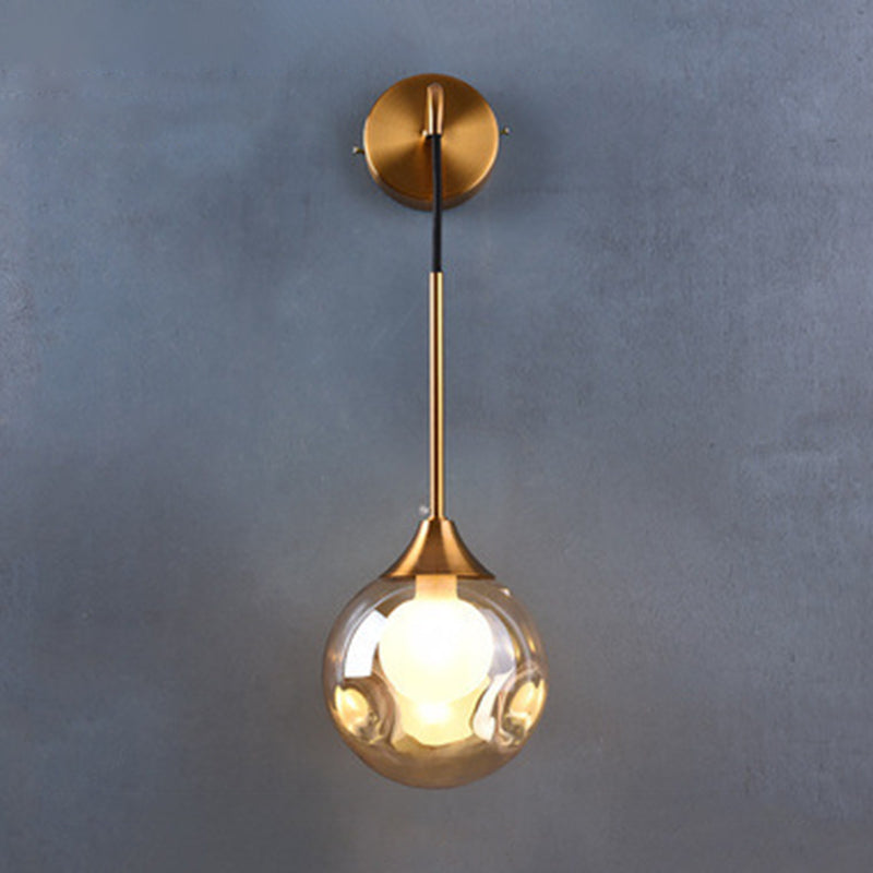 Moderne Simplicity Globe Wandmontierte Leuchtenmontage Glasmontage Leuchte für Wohnzimmer