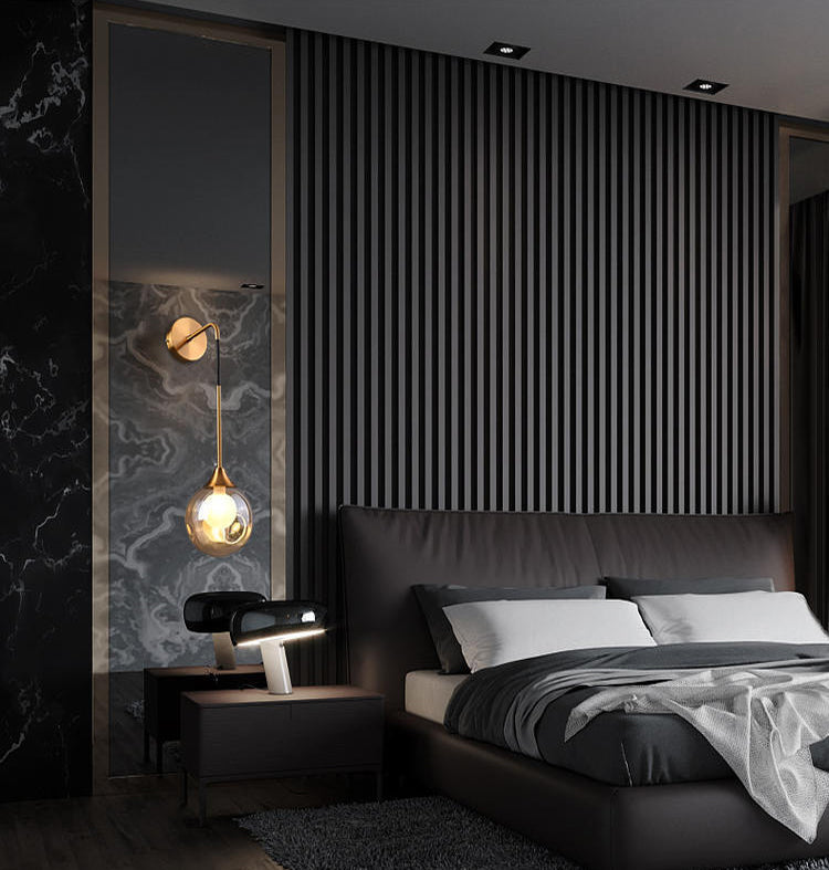 Moderne Simplicity Globe Wandmontierte Leuchtenmontage Glasmontage Leuchte für Wohnzimmer